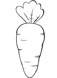 Dibujo de Gran Zanahoria para Colorear