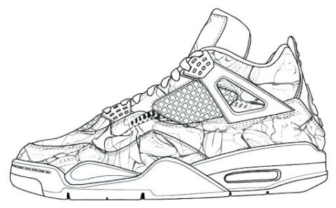 Dibujo de Mejor Zapato para Colorear