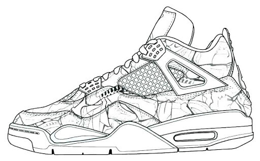 Dibujo de Mejor Zapato para Colorear