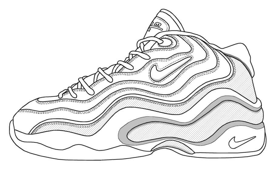 Dibujo de Nike para Colorear