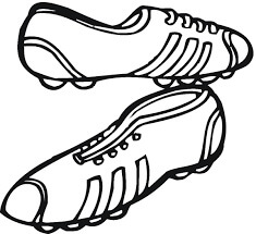 Dibujo de Zapatos de Soccer para Colorear