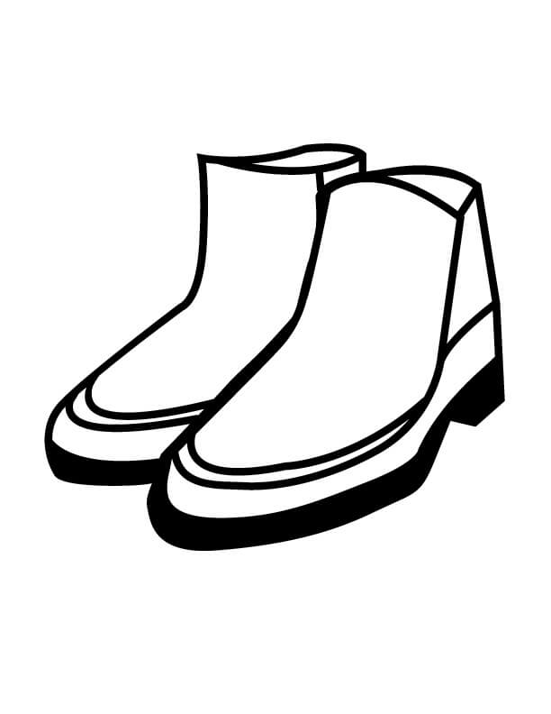 Dibujo de Zapatos para Colorear