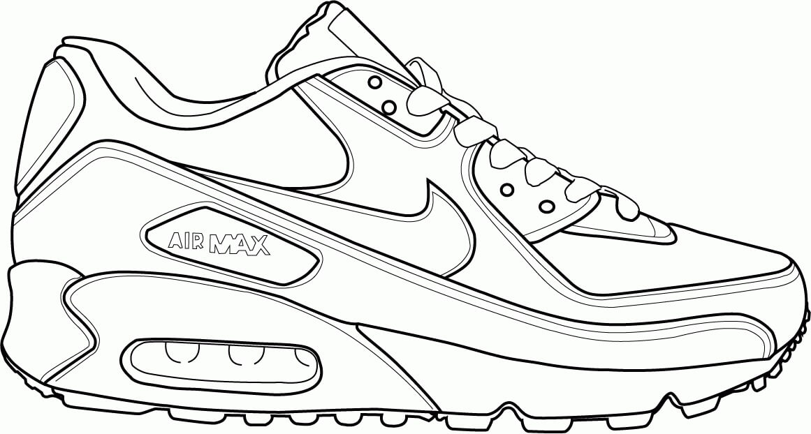 Dibujo de Zapatos Airmax para Colorear