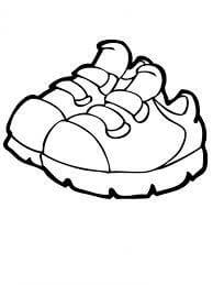 Dibujo de Zapatos básicos para Colorear