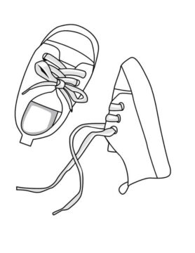 Dibujo de Zapatos para niños para Colorear