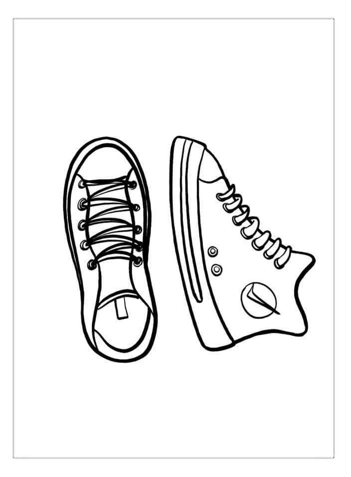 Dibujo de Zapatos Perfectos para Colorear