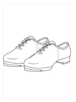Dibujo de Zapatos Que Obstruyen para Colorear