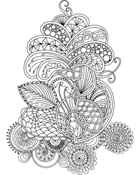 Dibujo de Nature Zen Coloring Page para Colorear