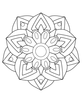 Dibujo de Simple Zen Coloring Page para Colorear