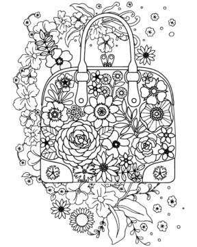 Dibujo de Zen Bag Coloring Page For Adults para Colorear