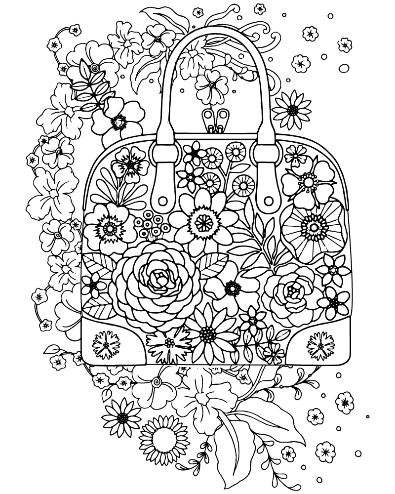 Dibujo de Zen Bag Coloring Page For Adults para Colorear