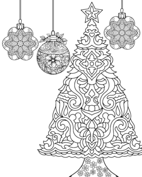 Dibujo de Zen Christmas Coloring Page para Colorear
