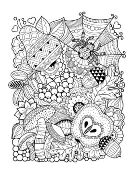 Dibujo de Adorable Zentangle para Colorear