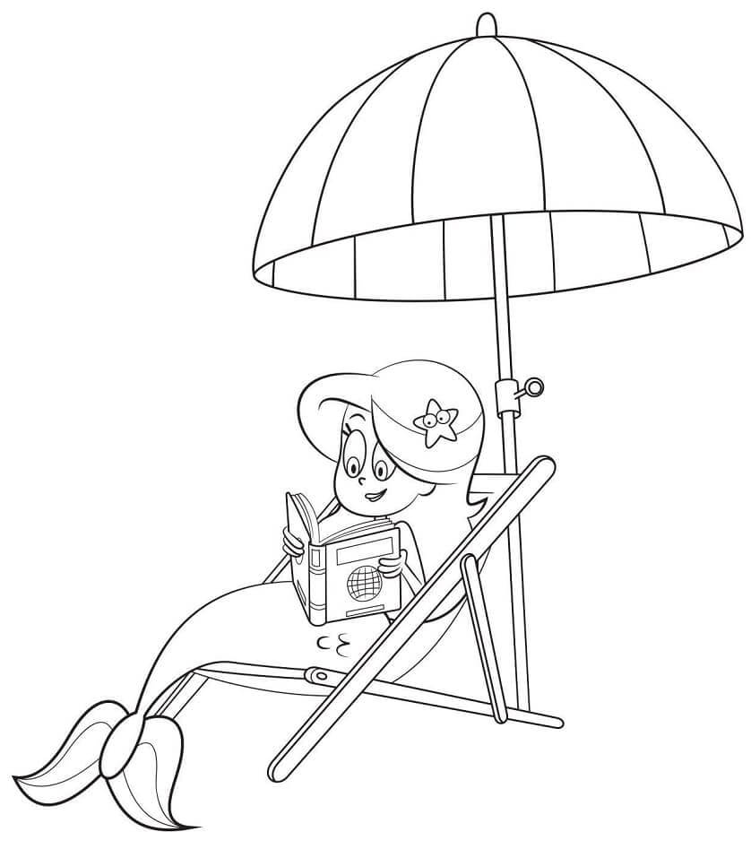 Dibujo de Marina Relajante para Colorear