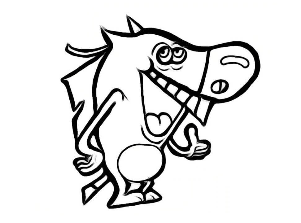 Dibujo de Zig Divertido para Colorear
