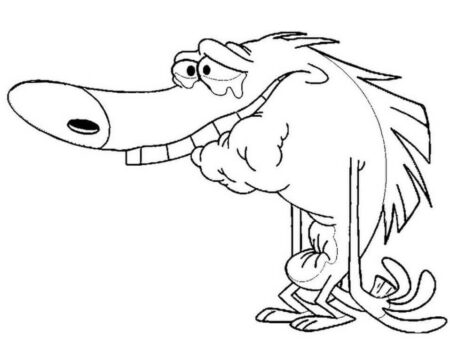 Dibujo de Zig Triste para Colorear
