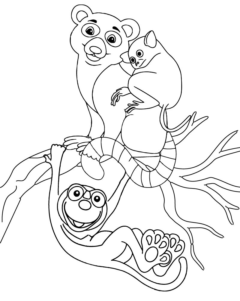 Dibujo de Zoboomafoo Adventure Coloring Page para Colorear