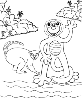 Dibujo de Zoboomafoo Slimantha Coloring Page para Colorear