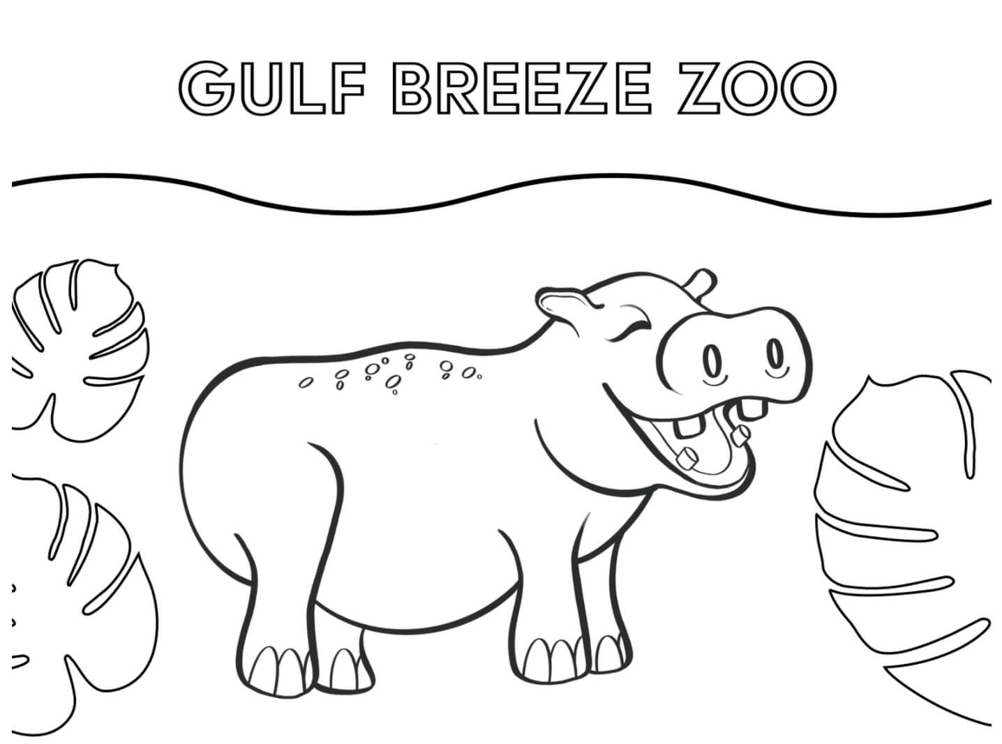 Dibujo de Zoológico Gulf Breeze para Colorear