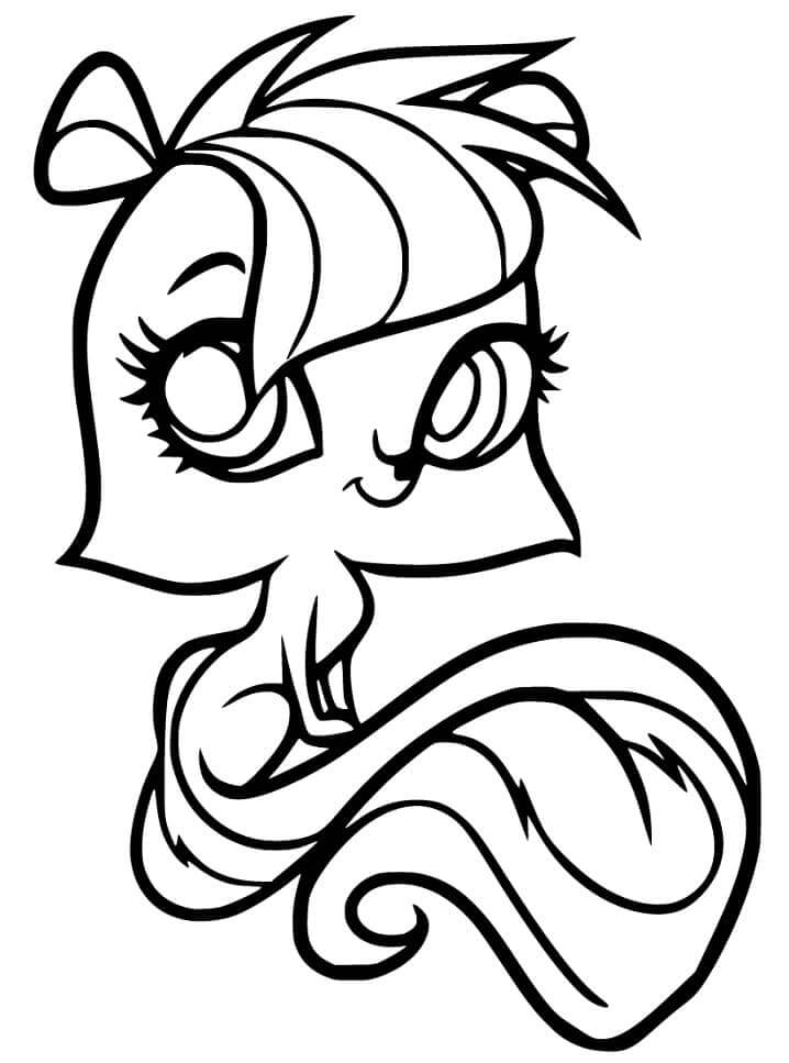 Dibujo de Bonita Mofeta para Colorear