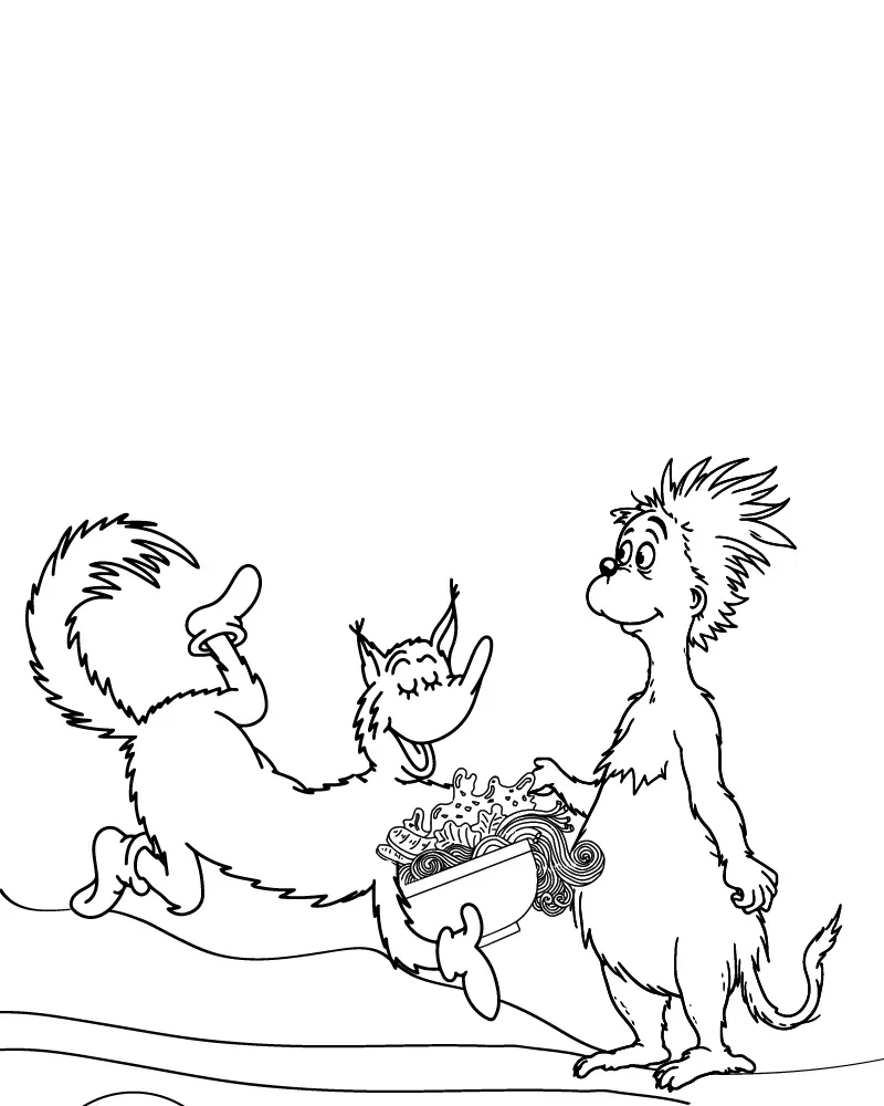 Dibujo de Imgi 18 Dr Seuss Fox In Socks Coloring Funpng para Colorear