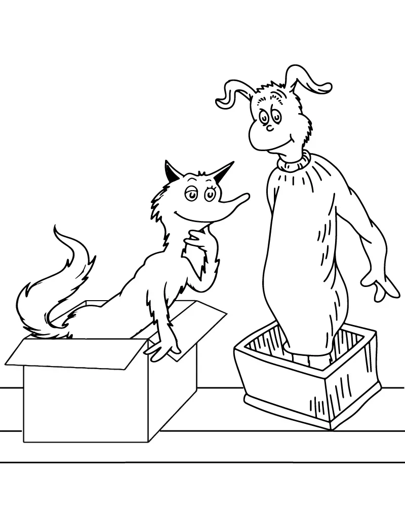 Dibujo de Imgi 5 Fox In Socks And Knox Coloring Pagepng para Colorear