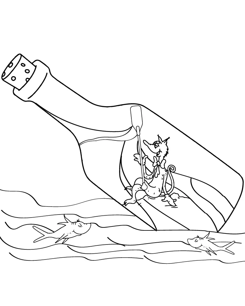 Dibujo de Imgi 7 Fox In Socks Inspired Coloring Pagepng para Colorear