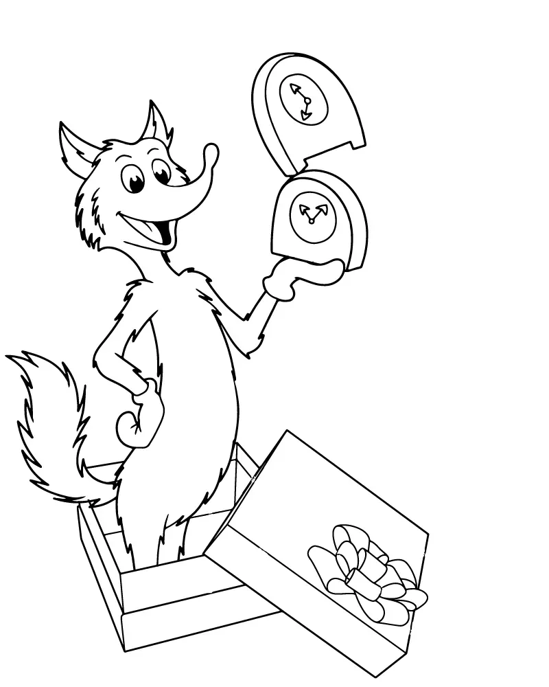 Dibujo de Imgi 8 Fox In Socks In Box Coloring Pagepng para Colorear